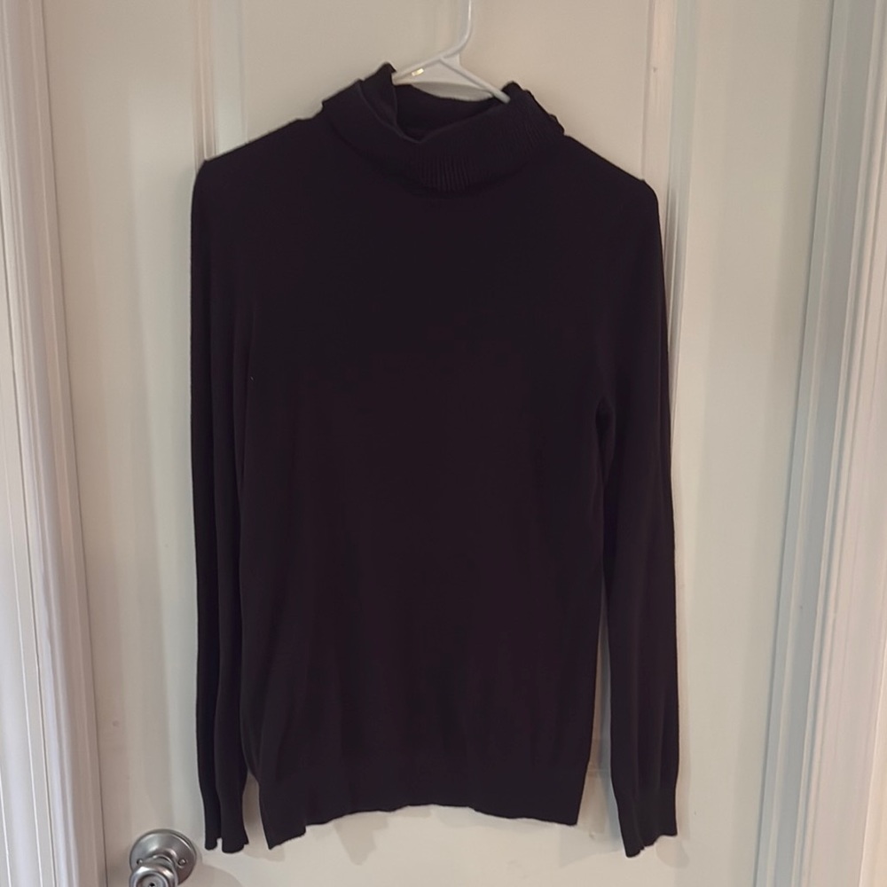 Women's Brown Turtleneck Sweater